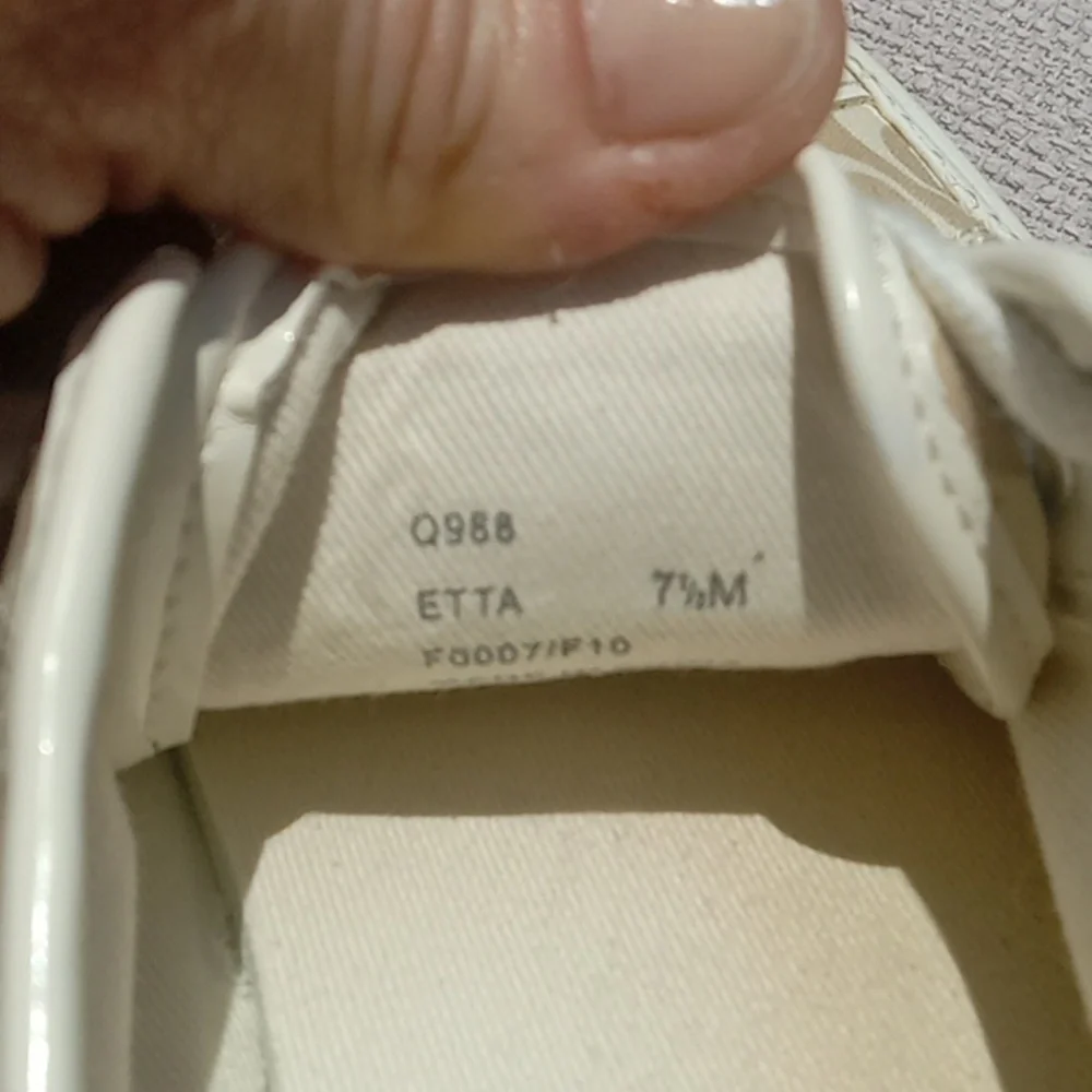 Coach Etta women's canvas tan women's sneakers size 7.5